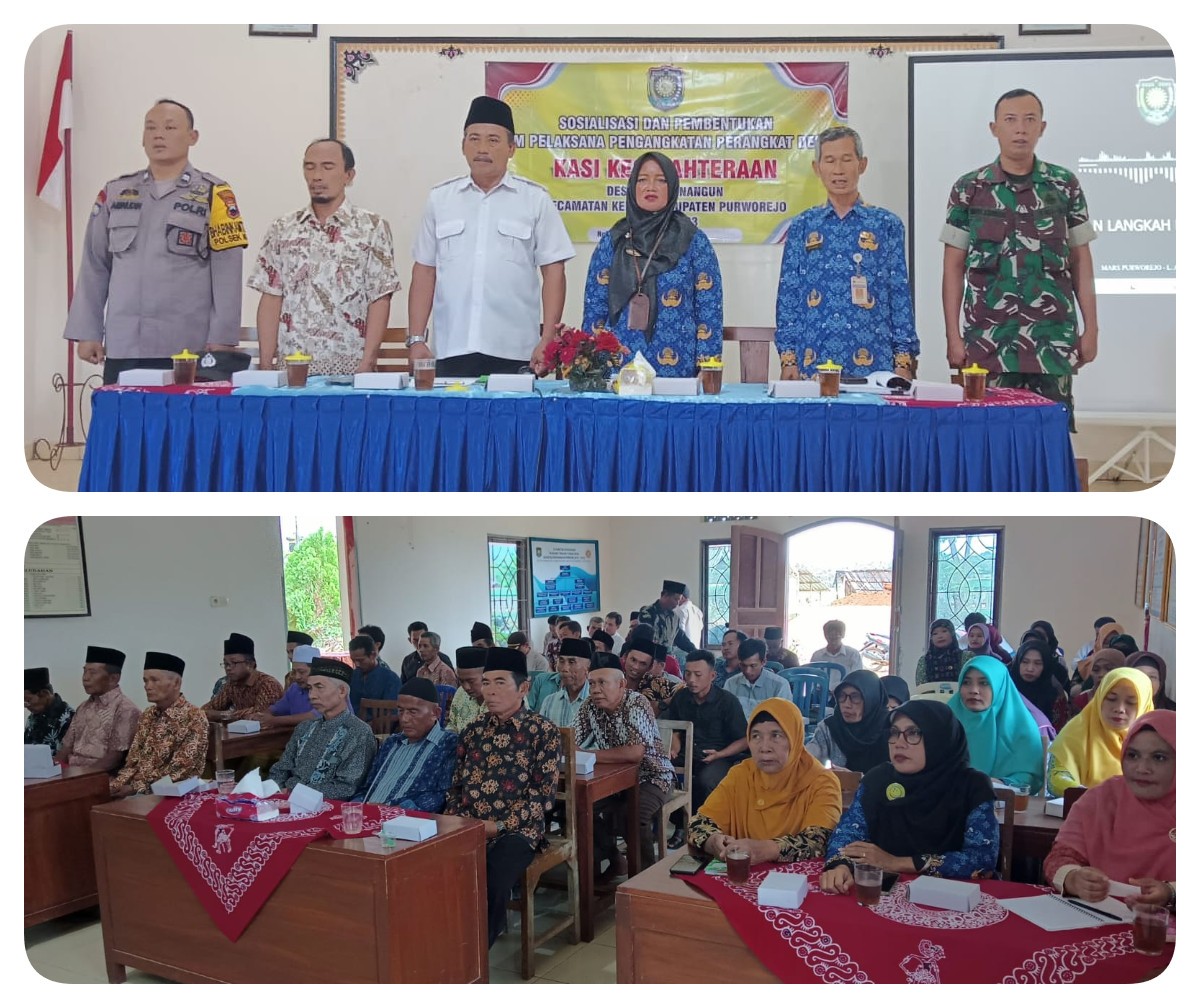 Sosialisasi dan Pembentukan Tim Pelaksana Pengangkatan Perangkat Desa Kasi Kesejahteraan Desa Rejowinangun