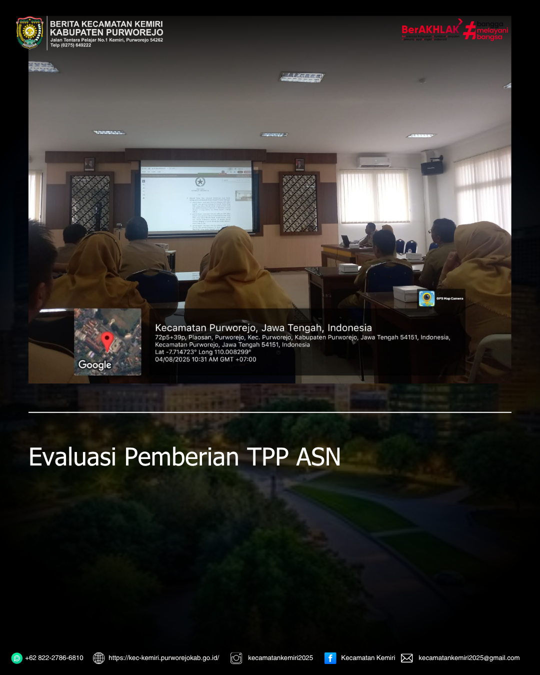 Evaluasi pemberian TPP ASN