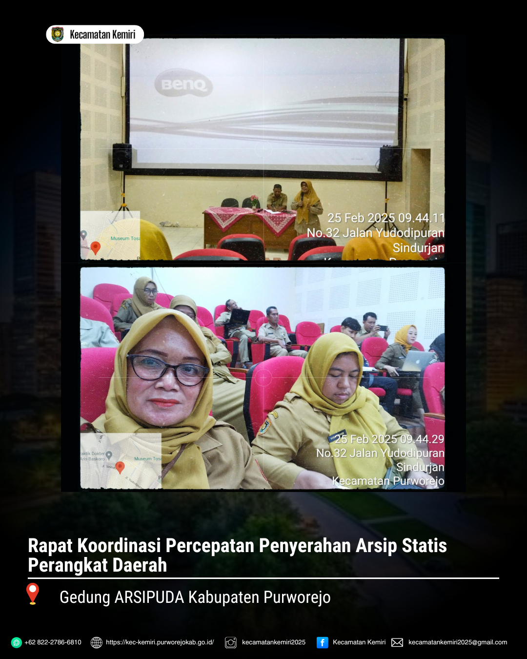 Rapat Koordinasi Percepatan Penyerahan Arsip Statis Perangkat Daerah Digelar di Purworejo