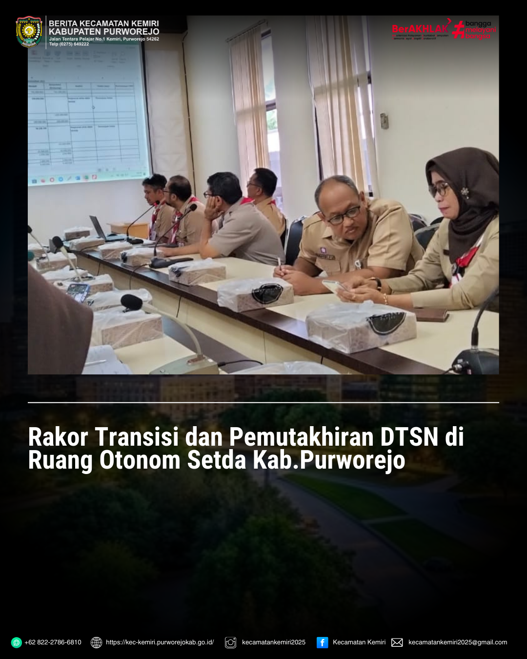 Rakor Transisi dan Pemutakhiran DTSN