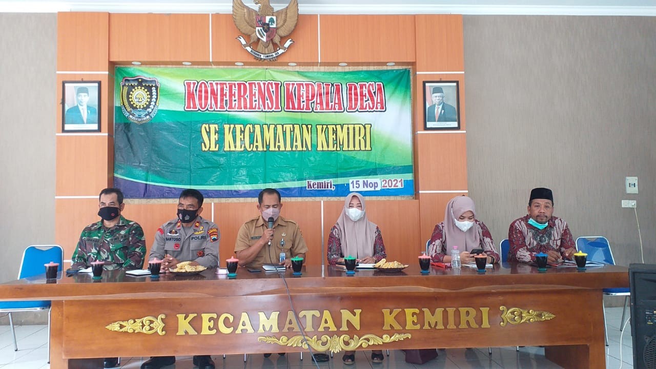 Konferensi Kepala Desa Bulan November 2021 Kecamatan Kemiri 