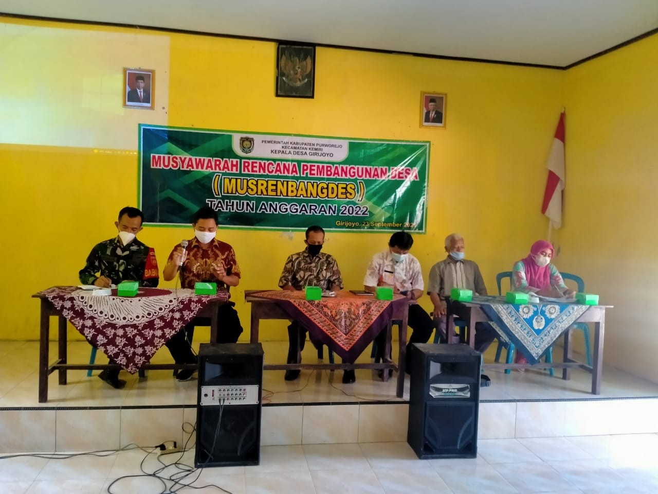 Musrenbangdes RKPDes Girijoyo tahun 2021 untuk TA 2022