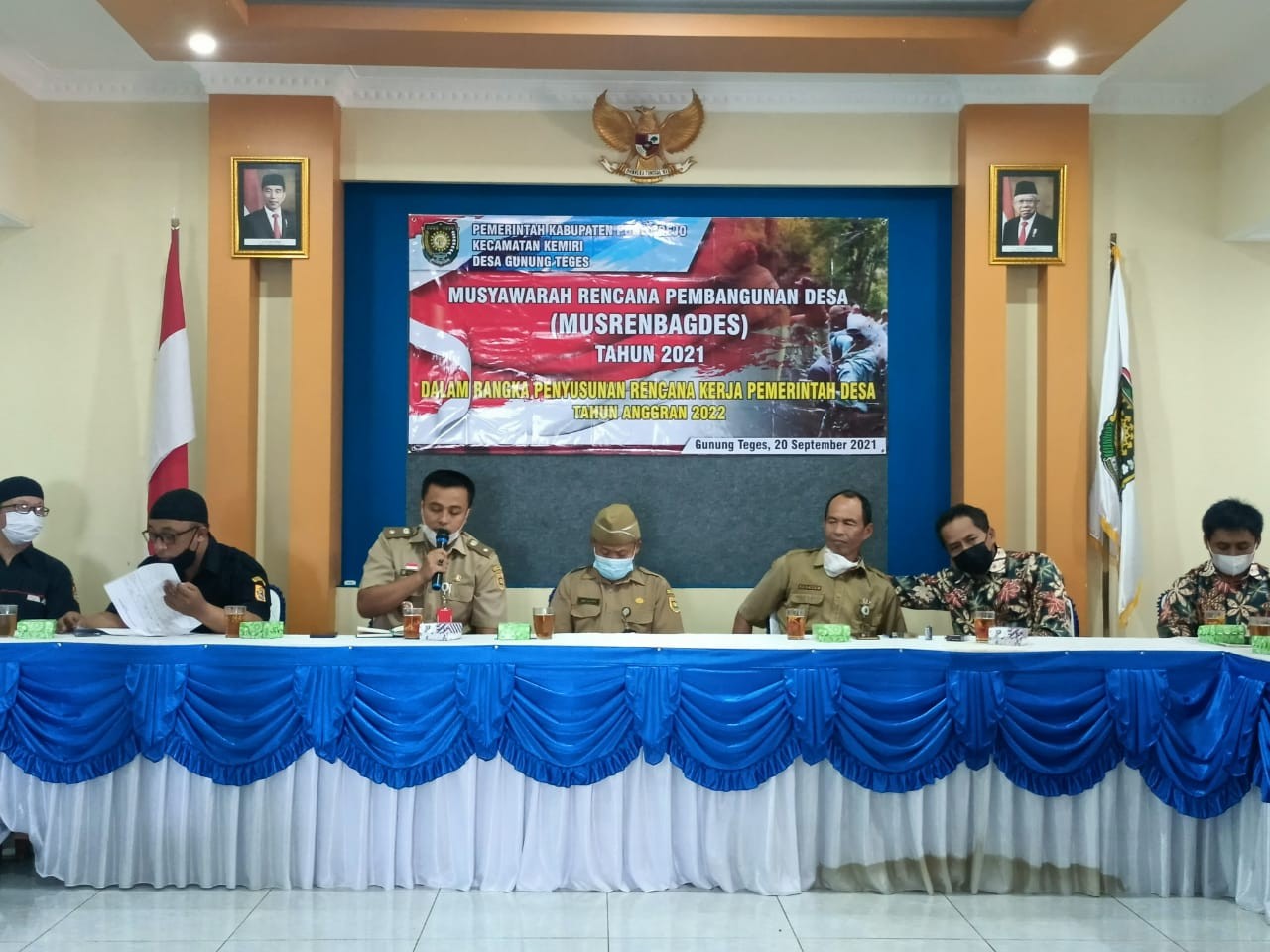 Musrenbangdes RKPDes Gunung Teges tahun 2021 untuk TA 2022