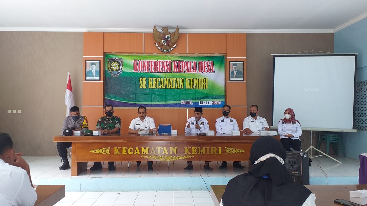 Konferensi Kepala Desa Bulan Desember 2021 Kecamatan Kemiri 