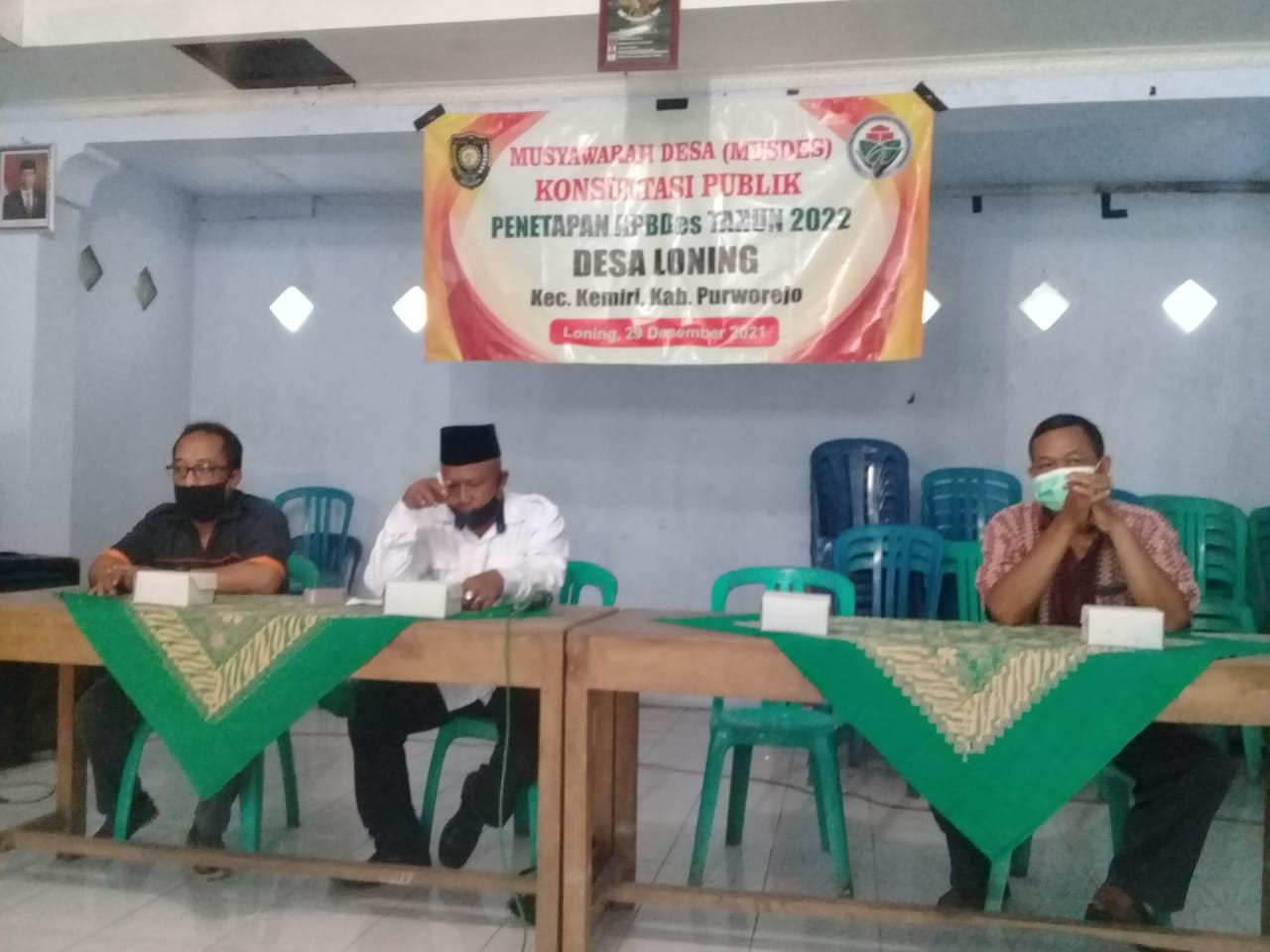 Musdes Konsultasi Publik Penetapan APBdes Tahun 2022 Desa Loning 