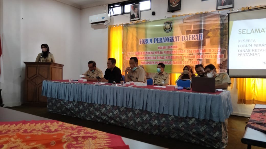 Rapat Forum OPD Dinas Ketahanan Pangan Kab Purworejo Tahun 2022 