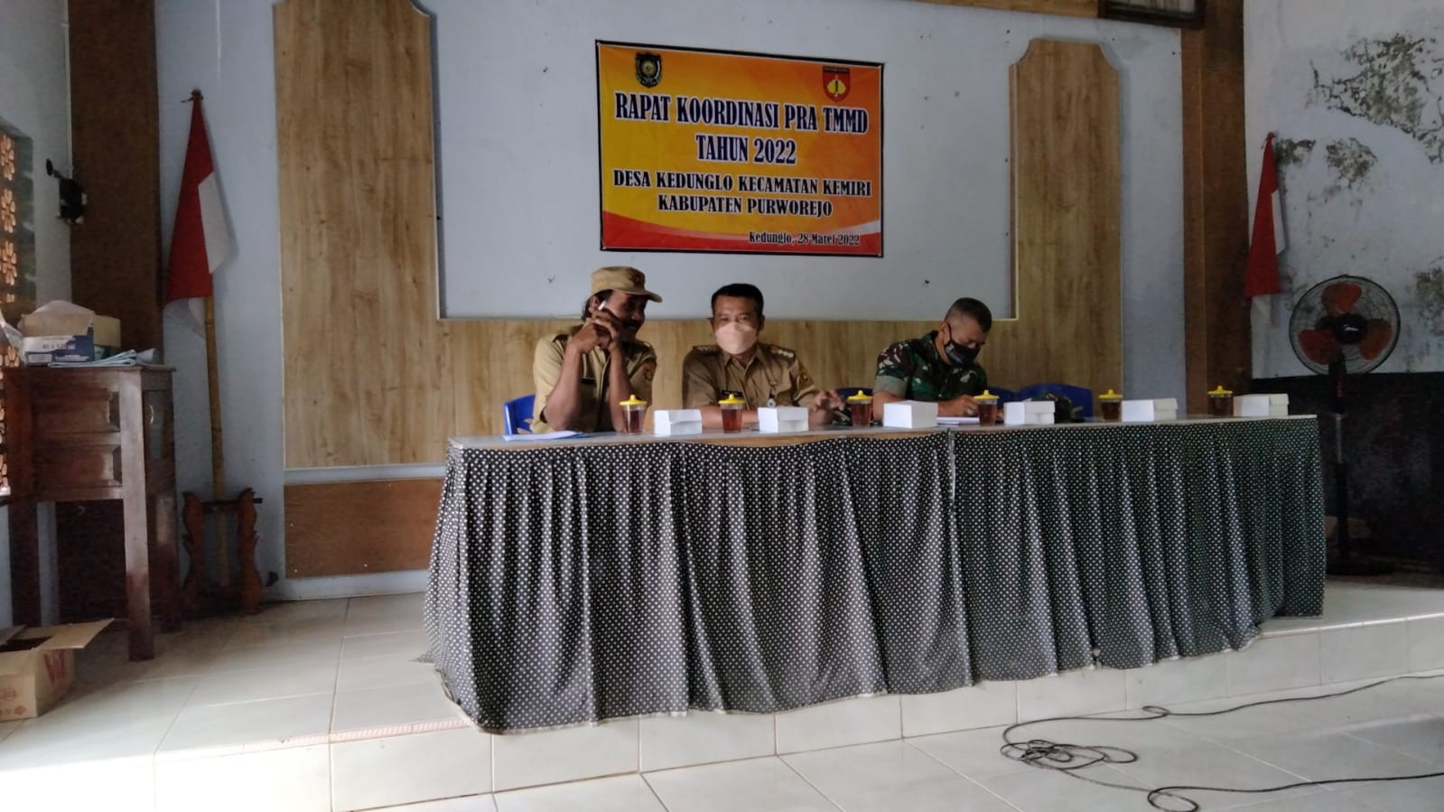 Rakor persiapan TMMD Kabupaten Purworejo Desa Kedunglo , Tahun 2022 